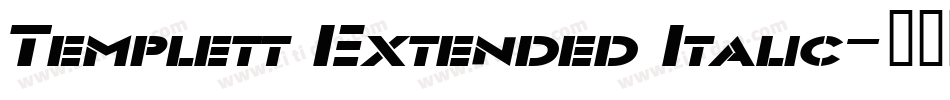 Templett Extended Italic字体转换